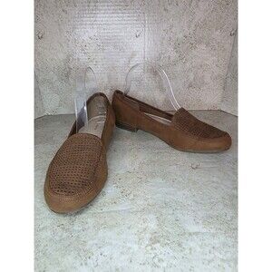 Liz Claiborne Towne Slip On Business Loafers Women Sz 7.5M Brown Casual Shoes
